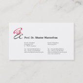 Monogram Visitenkarten Visitekaartje (Voorkant)