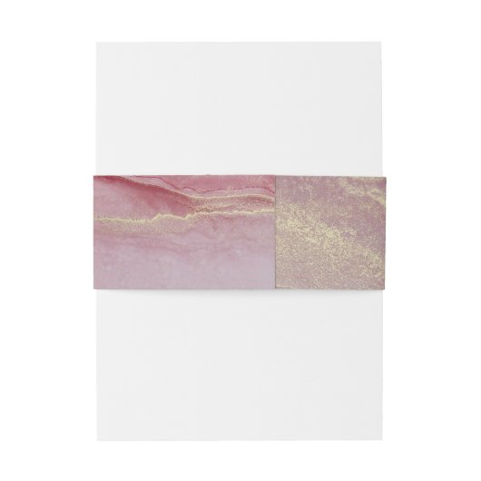 Monogram Viva Magenta Bruiloft Uitnodigingen Wikkel (Achterkant Voorbeeld)