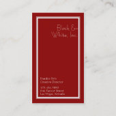 Monogram Vlaamse [rode] Visitekaartjes (Achterkant)