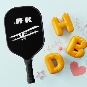 Monogram vliegtuig vliegend, Luchtvaart, minimalis Pickleball Paddle