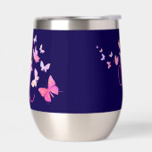 Monogram Vlinder Blauw Roze (Links)