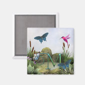 Monogram Vlinder Magneet Fantasie M (Voorkant / Achterkant)