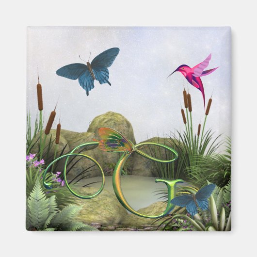 Monogram Vlinder Magneet Fantasy G (Voorkant)