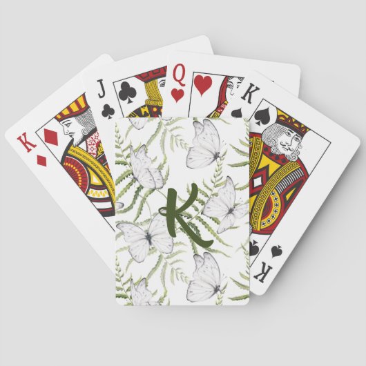 Monogram Vlinder Pokerkaarten (Achterkant)