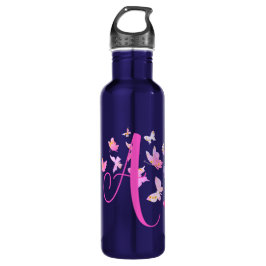 Monogram vlinder waterfles 
