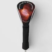 Monogram vlindernevel - Roze Sinaasappel | Golfheadcover (Voorkant)