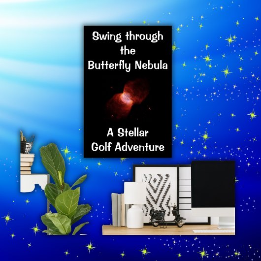 Monogram vlindernevel - Roze Sinaasappel | Poster