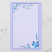 Monogram vlinderstationery briefpapier (Voorkant)