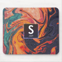 Monogram vloeibaar legant marmer