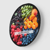 Monogram voedselthema Kitchen wandklokken (Hoek)