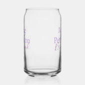 Monogram Voeg naam letter bruidsmeisje bruiloft me Blikvorm Glas (Rechts)