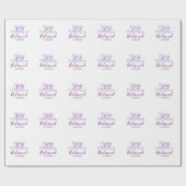 Monogram Voeg naam letter bruidsmeisje bruiloft me Cadeaupapier (Vlak)