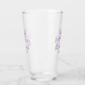 Monogram Voeg naam letter bruidsmeisje bruiloft me Glas (Links)