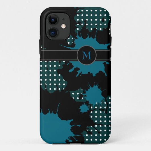 monogram: voeg uw initiaal toe Case-Mate iPhone case (Achterkant)