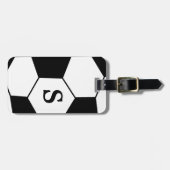 Monogram Voetbal Bagagelabel (Voorkant horizontaal)