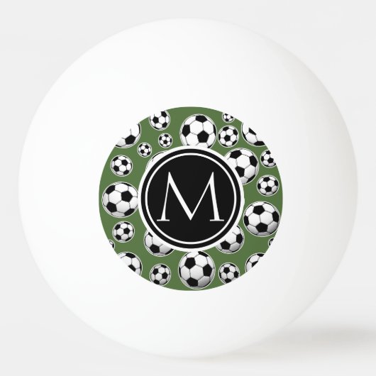 Monogram Voetbal - Boom boven Pingpongbal (Voorkant)