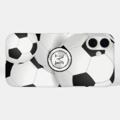 Monogram Voetbal Case-Mate iPhone Case (Achterkant (horizontaal))