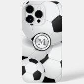 Monogram Voetbal iPhone Case (Achterkant)