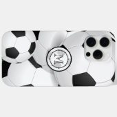 Monogram Voetbal iPhone Case-Mate iPhone Case (Achterkant (horizontaal))