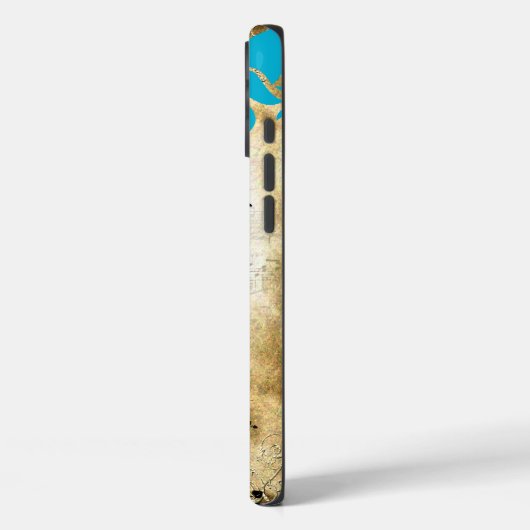 Monogram  vogelestuel Steampunk Case-Mate iPhone Case (Achterkant / Links)