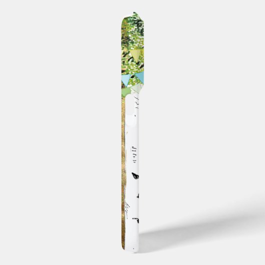 Monogram Vogelkooi Leuke Vogel Berk Boom iPhone Ca Case-Mate iPhone Case (Achterkant / Rechts)