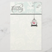 Monogram  vogelkooi Stationery Briefpapier (Voorkant)