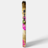 Monogram Vogelkooi Vogeldamast Bloemen Case-Mate iPhone Case (Achterkant / Links)