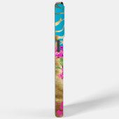 Monogram Vogelkooi Vogeldamast Bloemen Case-Mate iPhone Case (Achterkant / Rechts)