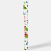 Monogram  vogelpatroon, kleurrijke parkiet Case-Mate iPhone case (Achterkant / Links)