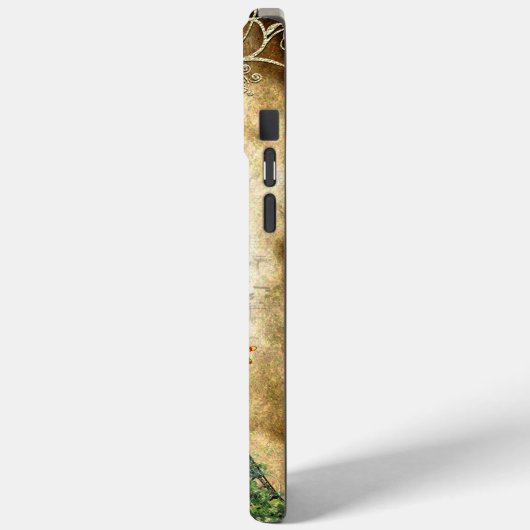 Monogram  vogelpluistoren Case-Mate iPhone case (Achterkant / Links)