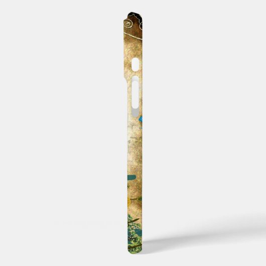 Monogram  vogelpluistoren Case-Mate iPhone case (Achterkant / Links)