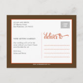 Monogram Vogels Bewaar de datum Kaart (Achterkant)