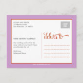 Monogram Vogels Bewaar de datum Kaart (Achterkant)