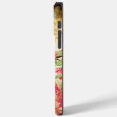 Monogram Vogelvogel Damask iPhone Case (Achterkant / Links)