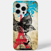 Monogram vogelvuiltoren Damask iPhone Case-Mate iPhone Case (Achterkant)