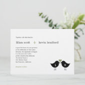 Monogram Vogelwedstrijd - Sage Kaart (Staand voorkant)