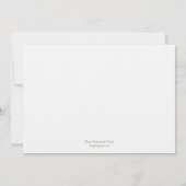 Monogram Vogelwedstrijd - Sage Kaart (Achterkant)