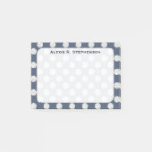 Monogram Volleybal Ballen Blauw Jeans Blauw Post-it® Notes (Voorkant)