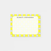 Monogram volleybal ballen geel post-it® notes (Voorkant)