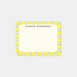 Monogram volleybal ballen geel post-it® notes