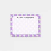 Monogram Volleybal Ballen Lavendel Paarse Post-it® Notes (Voorkant)