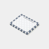 Monogram Volleybalballen Blauw jeansblauw Post-it® Notes (Schuin)