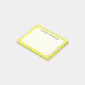 Monogram Volleybalballen Geel Post-it® Notes (Schuin)