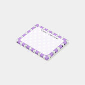 Monogram Volleybalballen Lavendel Paars Post-it® Notes (Schuin)
