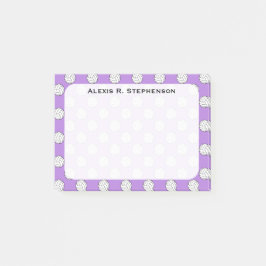 Monogram Volleybalballen Lavendel Paars Post-it® Notes