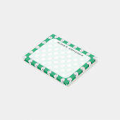 Monogram Volleybalballen Shamrock Groen Post-it® Notes (Schuin)