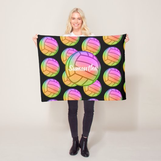 Monogram Volleyball Fleece Deken (In situ)