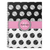 Monogram Volleyball Spiral Notitieboek (Voorkant)