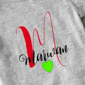 Monogram Voor- & Achterkant ontwerp - Unieke naam Romper