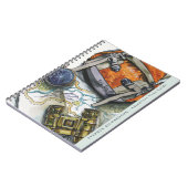 Monogram voor Adventure Travel Guide Waterverf Notitieboek (Linkerzijde)